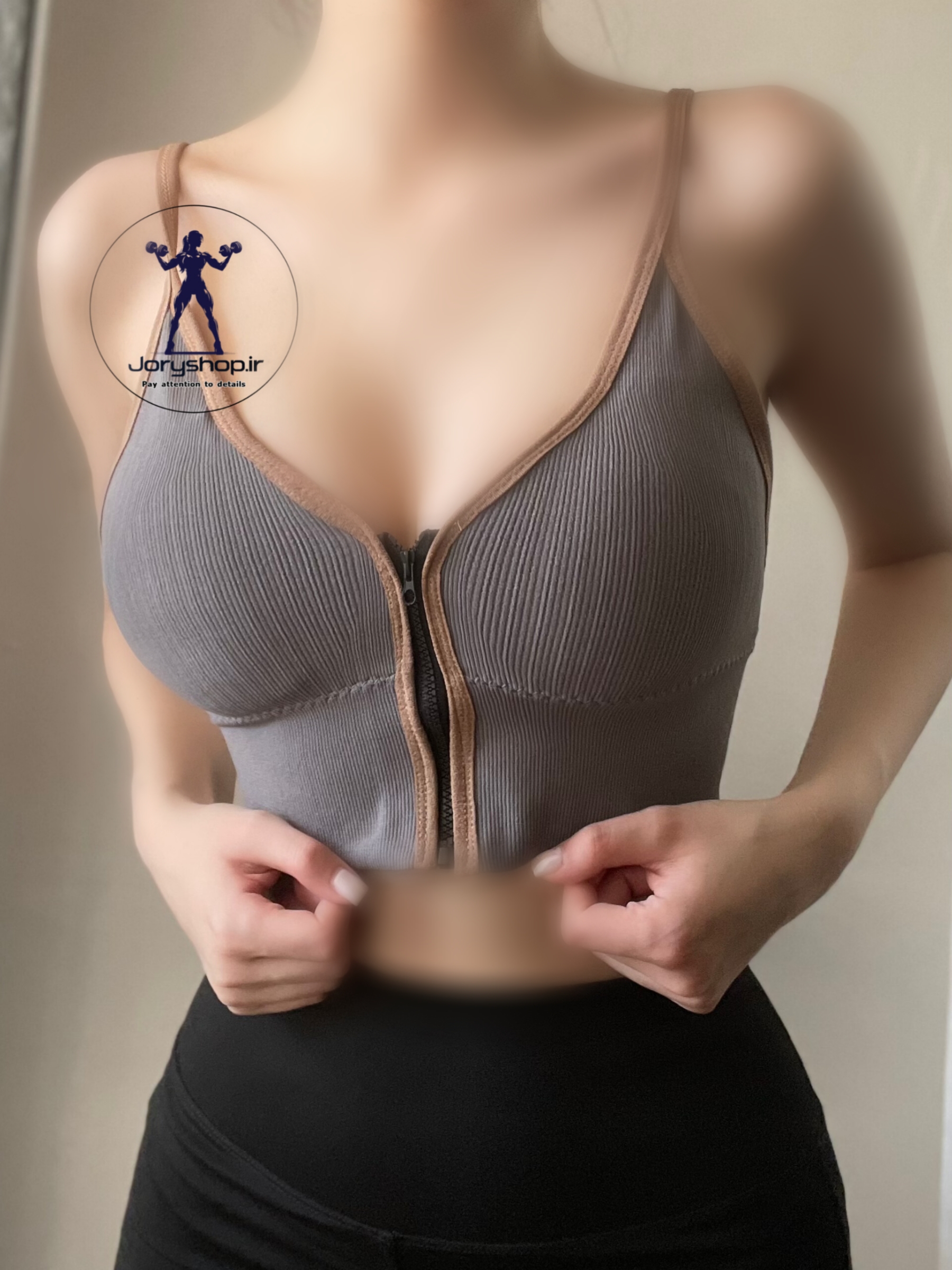 نیم تنه سیملس ورزشی زیپدار کاپ متحرک اقتصادی