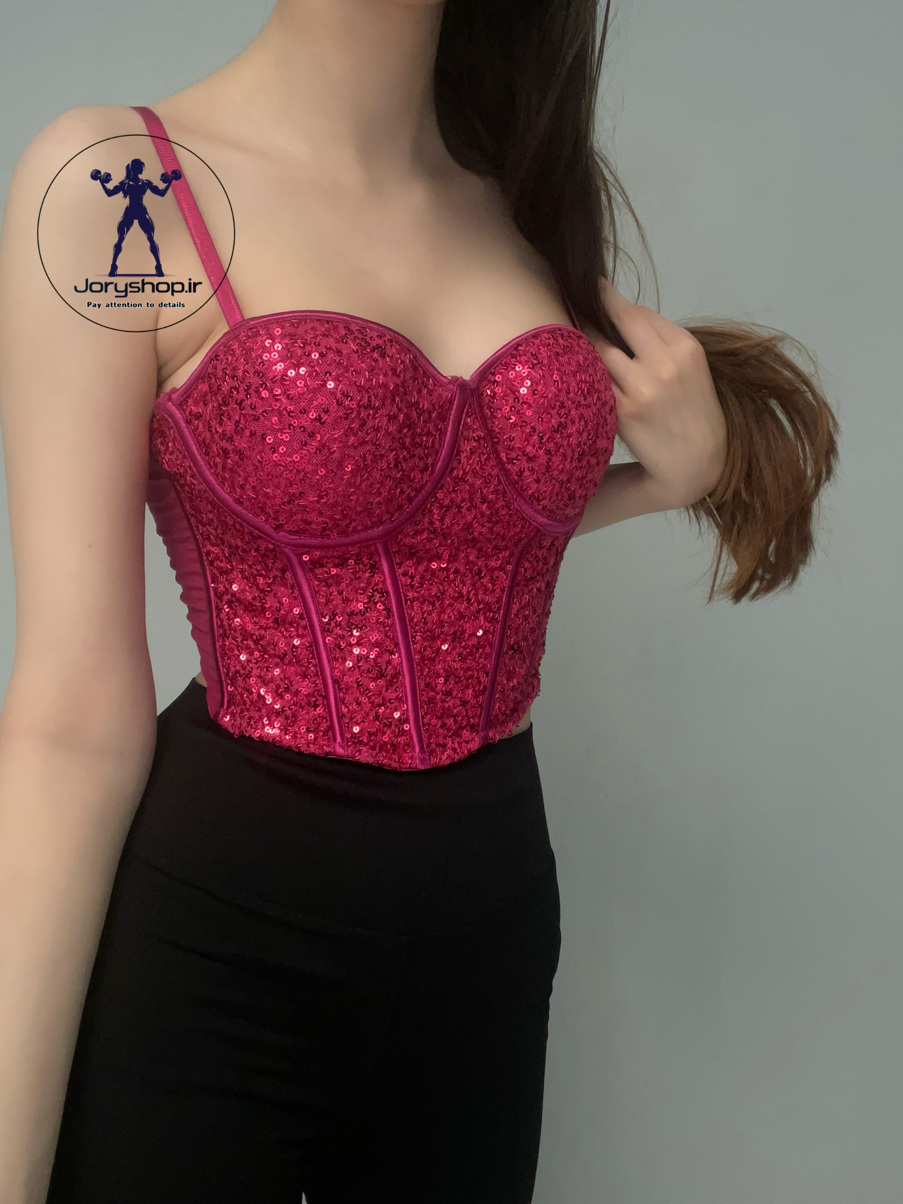 کراپ مجلسی کاپدار فنردار زنانه و دخترانه سوزن دوزی قزنخور(جوری شاپ)