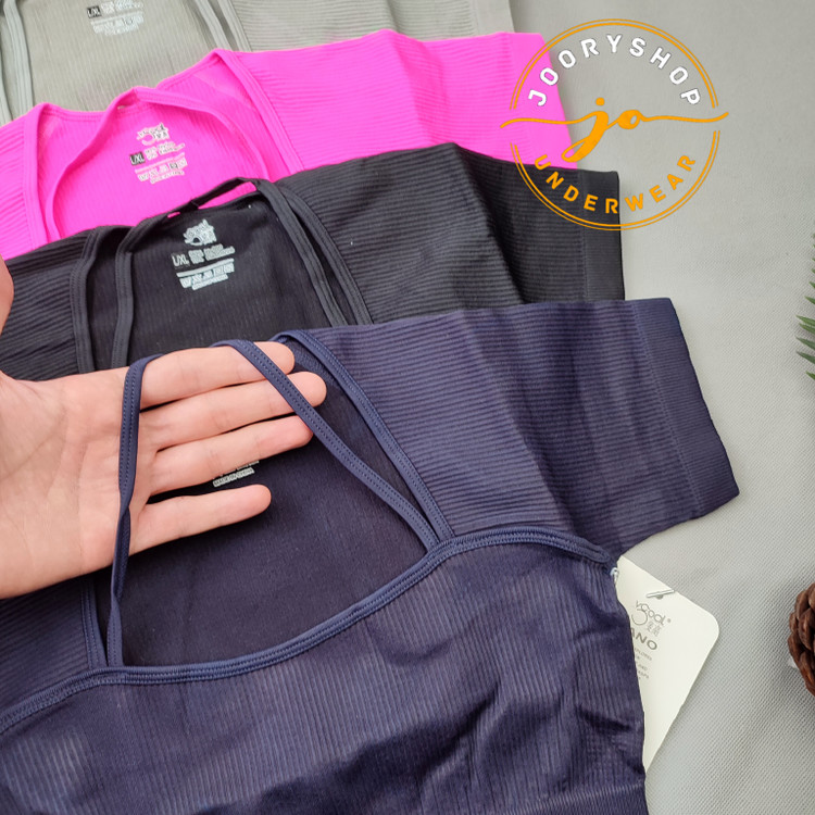 ست ورزشی زنانه کراپ شورتک پشت چیندار هارنس دار (جوری شاپ)
