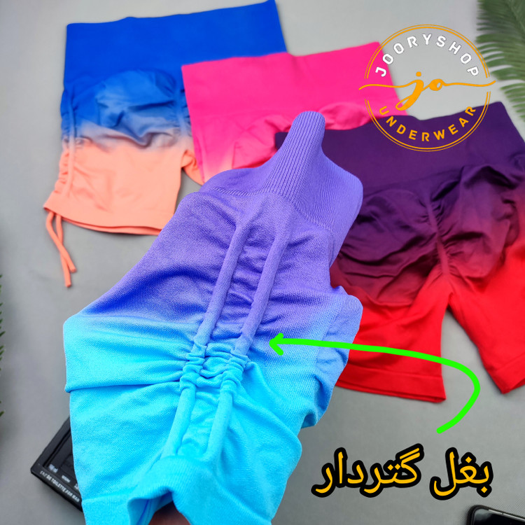 شورتک ورزشی آمبره گتردار شورتک سیملس پشت چیندار (جوری شاپ)