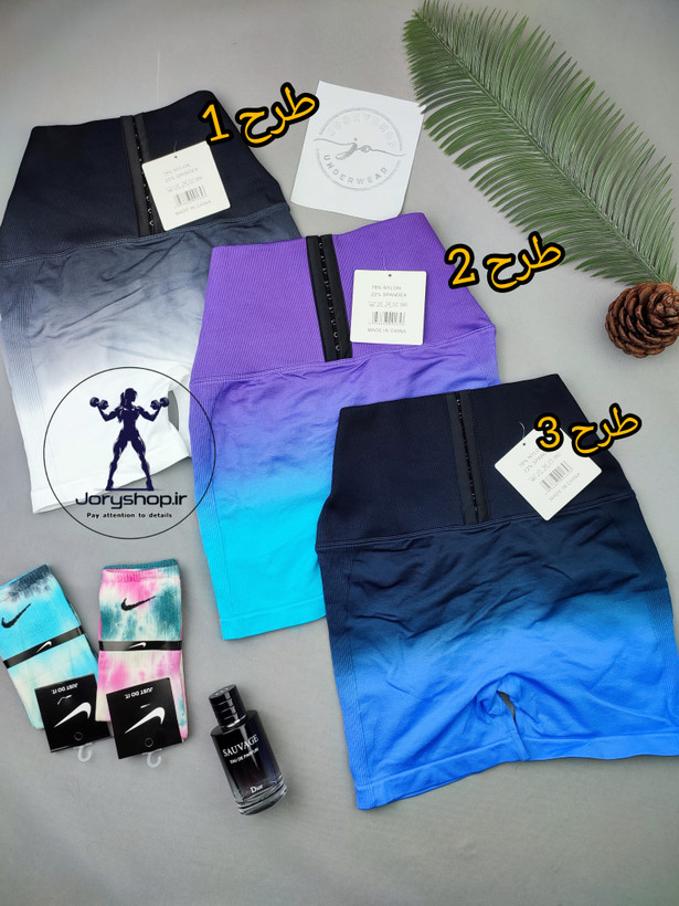 شلوارک ورزشی حرفه ای آمبره سیملس پشت چیندار کمر قزنخور ( جوری شاپ )