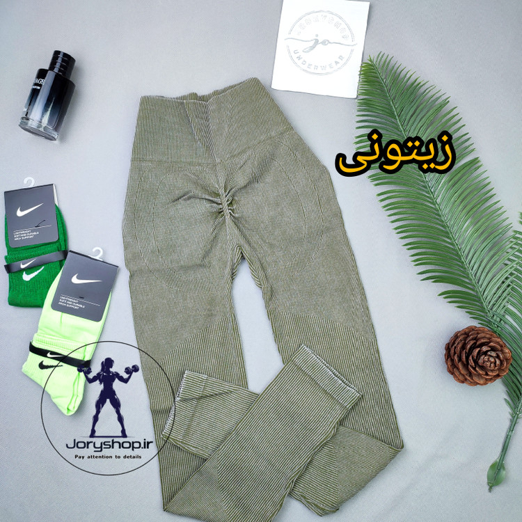 لگ ورزشی زنانه و دخترانه سنگشور کبریتی پشت چیندار کمر گنی سایزبندی (جوری شاپ)